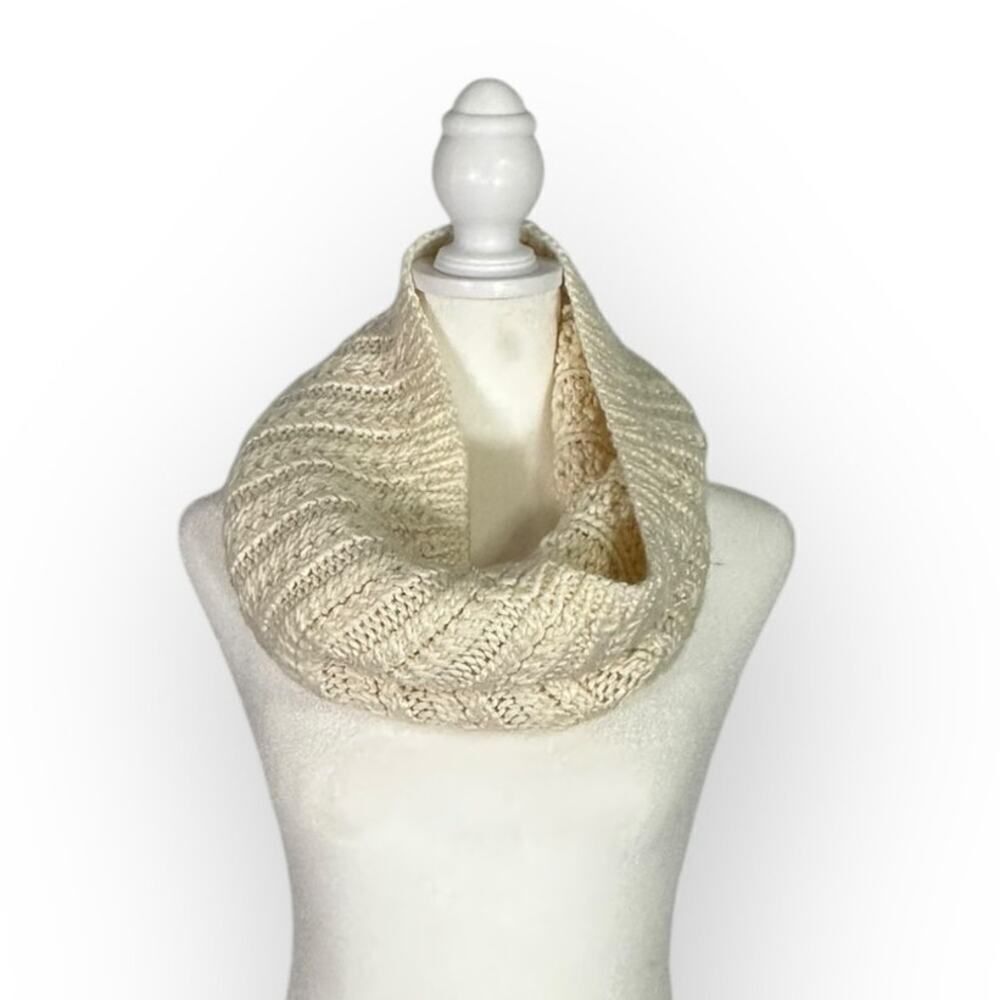 Wilfred Neck Warmer Scarf One Size Beige Wool Blend Knitted